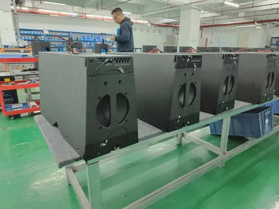 Alto-falantes de linha de matriz ativa de 15 polegadas para sistema de PA