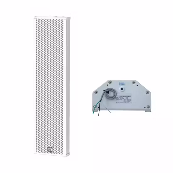 Alto-falante de coluna ativo de 6 polegadas e 120 W para sistema de endereçamento público em rede SIP de alumínio para ambientes externos