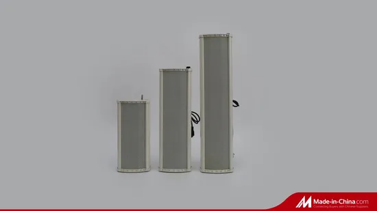 Alto-falante de coluna de alumínio PA de 180 W à prova d'água para ambientes externos